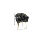 Lining Single Vanity Sofa Armchair for Living Waiting Room Office Antique Blue One Size Luxury Couch Accent Modern Comfy 1Velvet Upholstered Barrel Metal Chair Foot Soft