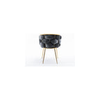 Lining Single Vanity Sofa Armchair for Living Waiting Room Office Antique Blue One Size Luxury Couch Accent Modern Comfy 1Velvet Upholstered Barrel Metal Chair Foot Soft