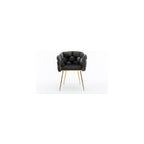 Lining Single Vanity Sofa Armchair for Living Waiting Room Office Antique Blue One Size Luxury Couch Accent Modern Comfy 1Velvet Upholstered Barrel Metal Chair Foot Soft