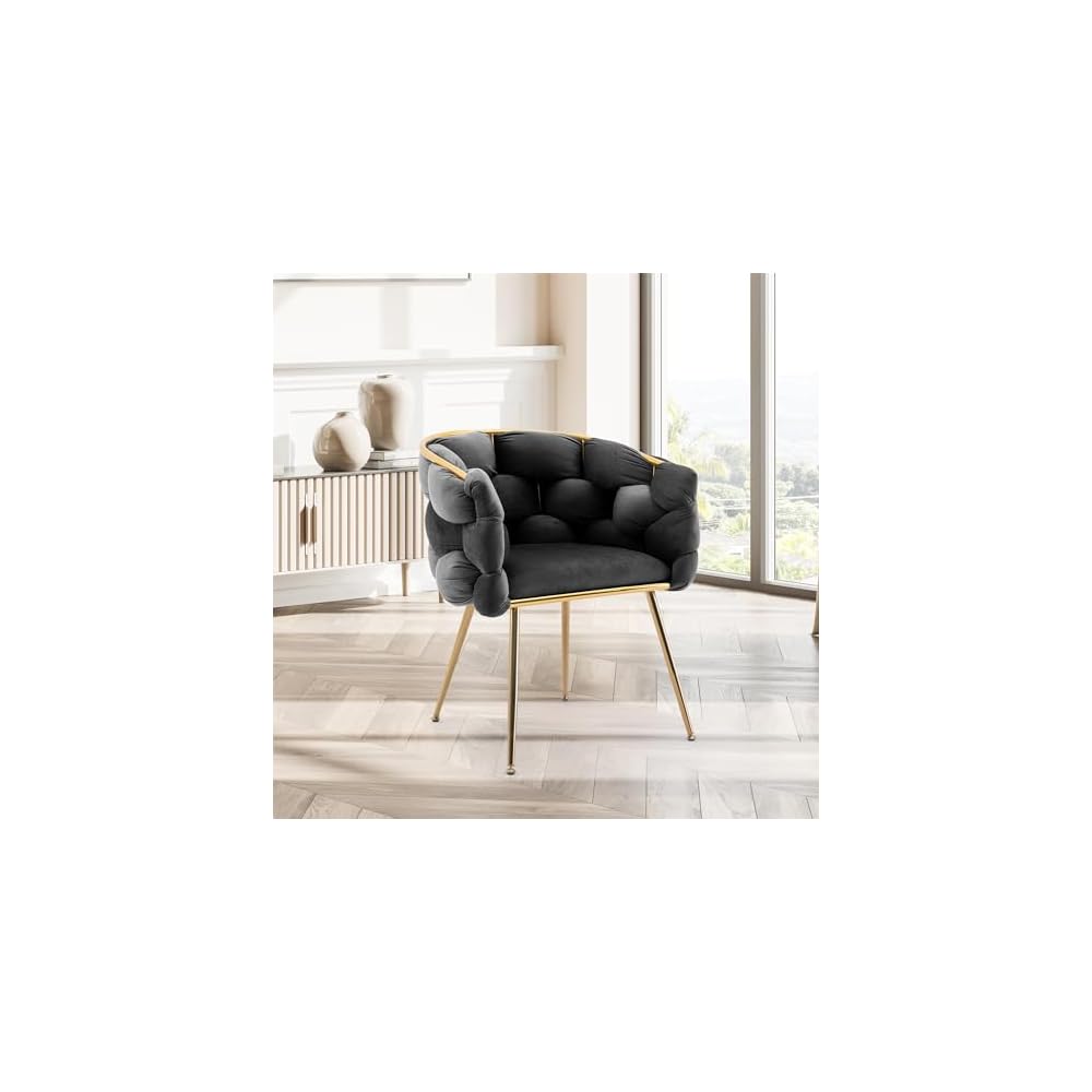 Lining Single Vanity Sofa Armchair for Living Waiting Room Office Antique Blue One Size Luxury Couch Accent Modern Comfy 1Velvet Upholstered Barrel Metal Chair Foot Soft