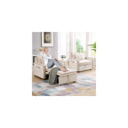 Convertible Sleeper Chair Bed, 3 in 1 Modern Velvet Pull Out Sofa Bed, Small Tufted Single Sleeper Chair with Adjustable Backrest/Pillow for Living Room, Small Spaces, Apartment, Office, Beige