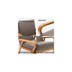 Mid Century Modern Leather Accent Chair - Comfy Upholstered Lounge Chair with Armrests for Living Room, Bedroom, Office & Dorm - Stylish Reading Chair with Backrest